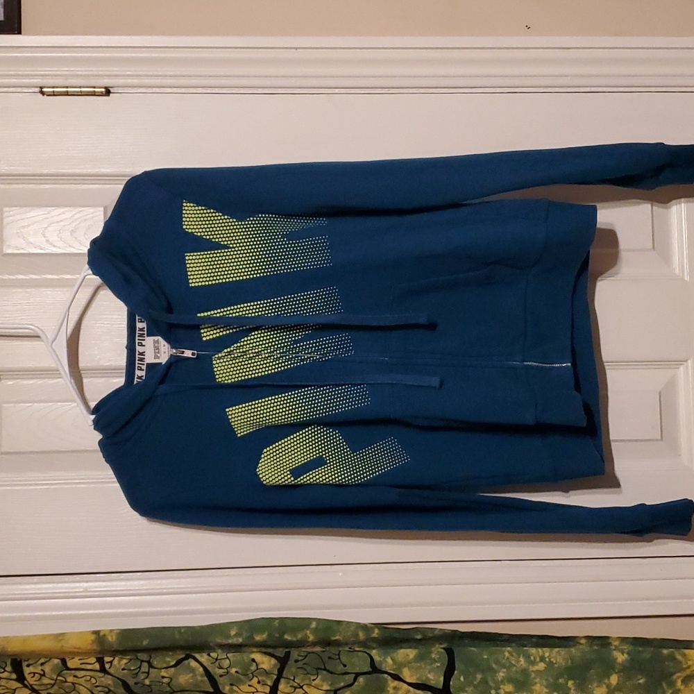 PINK Victoria's Secret Emerald Green Sweatshirt